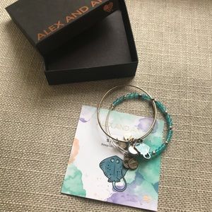 Alex and Ani stingray set of 2 bracelets